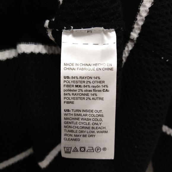 NWT Chico's Textured Stripe Bateau-Neck Sweater, Chico's 2 = US 12 - Picture 7 of 9